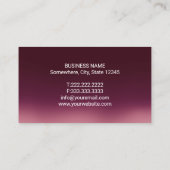 Dentist Modern Burgundy Red Ombre Dental Office Visitekaartje (Achterkant)