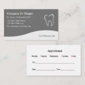 Dentist Modern Design Visitekaartjes Afsprakenkaartje (Voorkant / Achterkant)