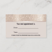 Dentist Modern Gold Border Tooth Logo Dental Afsprakenkaartje (Achterkant)