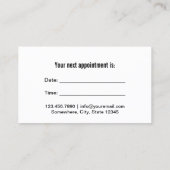 Dentist Modern Gold Dental Benoeming Afsprakenkaartje (Achterkant)