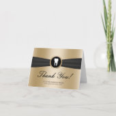 Dentist Modern Gold Dental Office Hartelijk dank Bedankkaart (Voorkant)