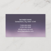 Dentist Modern Gold Tooth Logo Paars Ombre Dental Visitekaartje (Achterkant)