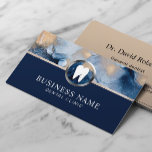 Dentist Modern Navy Blue & Gold Dental Office Visitekaartje<br><div class="desc">Dentist Modern Navy Blue Dental Office Visitekaartjes.</div>