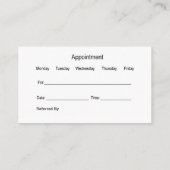 Dentist modern ontwerp voor Sjabloon Visitekaartje (Achterkant)