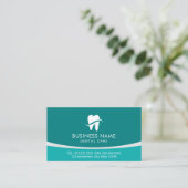 Dentist Modern Tooth Logo Dental Care Benoeming Afsprakenkaartje (Staand voorkant)