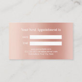 Dentist Modern Tooth Logo Gold Dental Afsprakenkaartje (Achterkant)