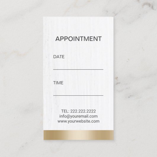 Dentist Modern Tooth Logo Navy Gold Dental Office Afsprakenkaartje (Achterkant)