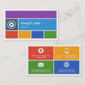 Dentist - Moderne flat-metro stijl Visitekaartje (Voorkant / Achterkant)