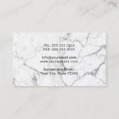 Dentist Moderne Roos Gold Marble Dental Care Visitekaartje (Achterkant)