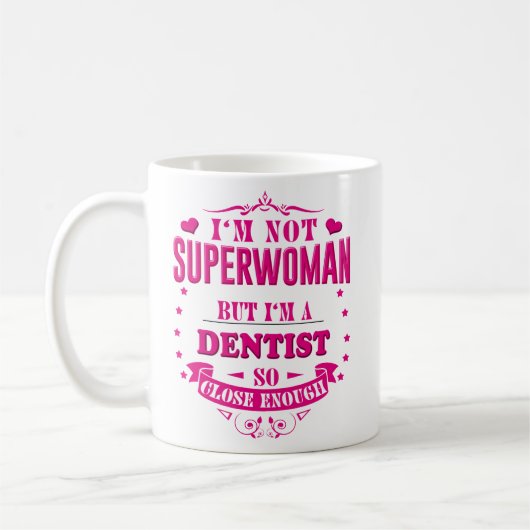 Dentist Mok Coffee Cup Funny Gift for Women Mannen (Links)