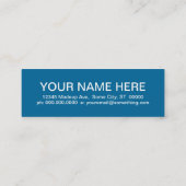 DENTIST (moskeesvierkantjes) Mini Visitekaartje (Achterkant)