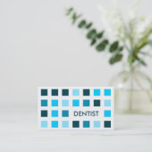 DENTIST (moskeesvierkantjes) Visitekaartje (Staand voorkant)