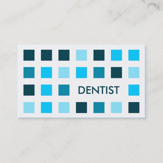 DENTIST (moskeesvierkantjes) Visitekaartje (Voorkant)