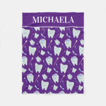 Dentist Name Dental Hygienist Tooth Pattern Paars