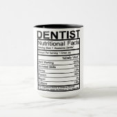 Dentist Nutritional Facts Mok (Midden)
