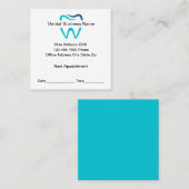 Dentist Office Appointment Reminder Business Cards Afsprakenkaartje (Voorkant / Achterkant)