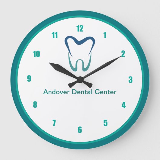 Dentist Office Custom Waiting Room Clocks Grote Klok (Voorkant)