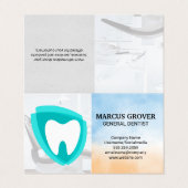 Dentist Office | Dental Health Logo Visitekaartje (Buitenkant ongevouwen)