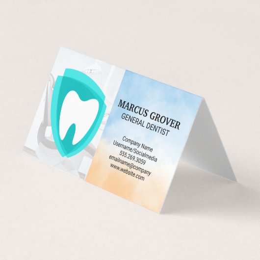 Dentist Office | Dental Health Logo Visitekaartje (Voorkant)