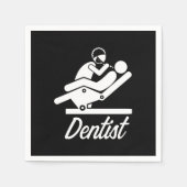 Dentist op het werk tandheelkunde Tandheelkundige  Servet (Voorkant)