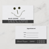 Dentist Orale Klinische Aanwijzing Flossy Face Afsprakenkaartje (Voorkant / Achterkant)