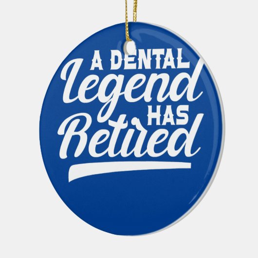 Dentist Orthodontist A Dental Legende is uitgehong Keramisch Ornament (Links)