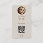 Dentist Orthodontist Dental Aesthetic Sand Visitekaartje (Achterkant)