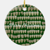 Dentist Orthodontist Dental kersttand Keramisch Ornament (Achterkant)