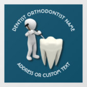Dentist Orthodontist Dental Surgeon Name Raamsticker (Vel)