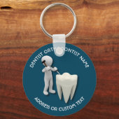 Dentist Orthodontist Dental Surgeon Name Sleutelhanger (Voorkant)