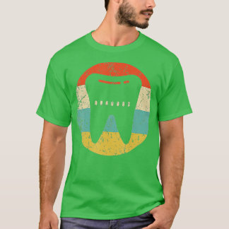 Dentist Orthodontist Retro Tooth T-shirt