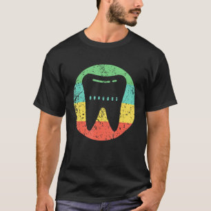 Dentist Orthodontist Retro Tooth T-shirt