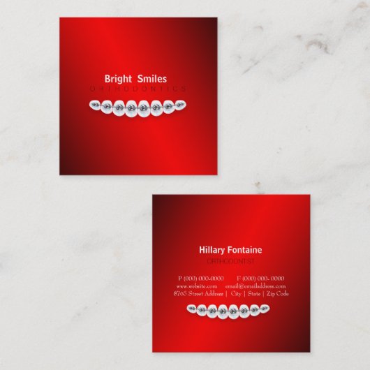 Dentist Orthodontist Visitekaartje (Voorkant / Achterkant)