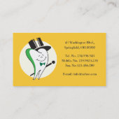 Dentist/orthodontist Visitekaartje Sjabloon (Achterkant)