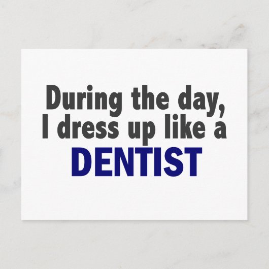 Dentist overdag briefkaart (Voorkant)