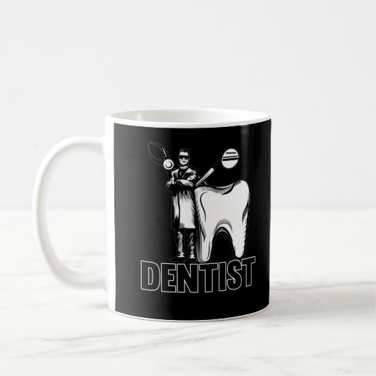 Dentist Pap tandheelkunde Koffiemok (Links)