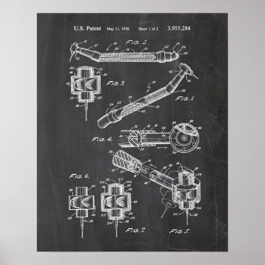 Dentist Patent Poster (Voorkant)