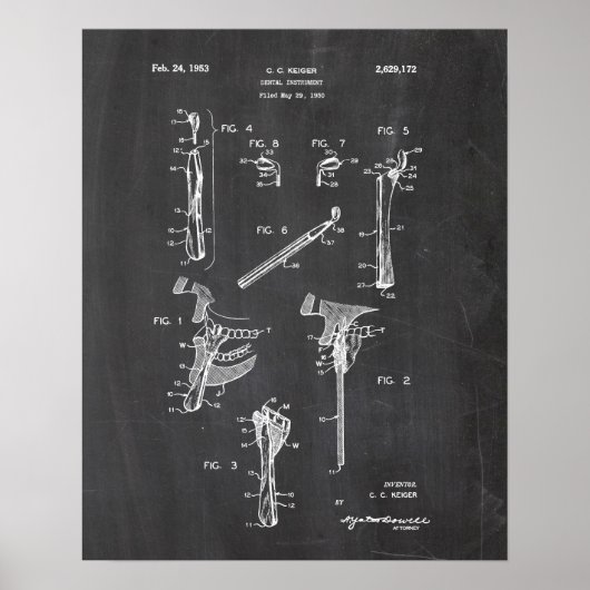 Dentist Patent Poster (Voorkant)