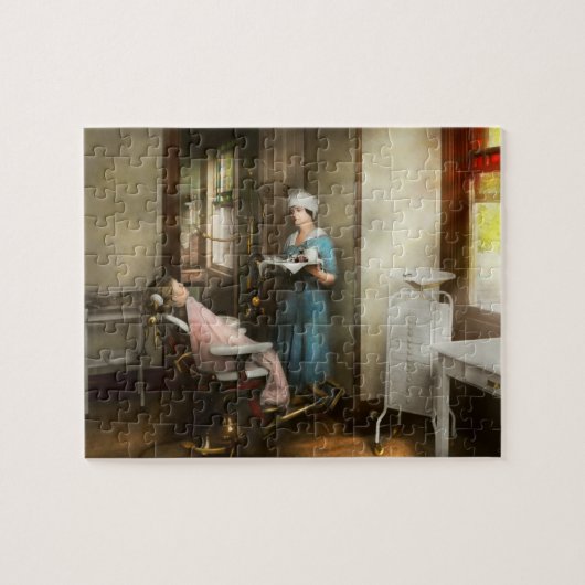Dentist - Patiënt's is een deugd uit 1920 Legpuzzel (Horizontaal)
