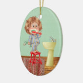 Dentist - Penseel Uw Tanden - SRF Keramisch Ornament (Links)