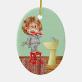 Dentist - Penseel Uw Tanden - SRF Keramisch Ornament (Voorkant)