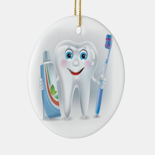 Dentist - Penseel Uw Tanden - SRF Keramisch Ornament (Rechts)