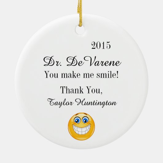 Dentist - Penseel Uw Tanden - SRF Keramisch Ornament (Achterkant)