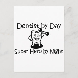 Dentist per dag suup Hero 's nachts Briefkaart