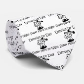 Dentist per dag suup Hero 's nachts Stropdas (Opgerold)