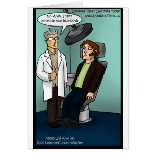 Dentist Peroxide Bluetooth? Funny Gifts Kaarten T
