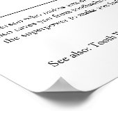 Dentist Personalized Cadeaus Poster (Hoek)