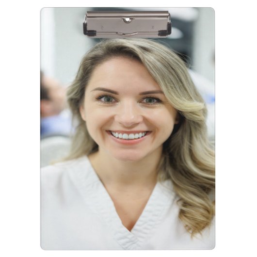 Dentist Photo Customize Personalize Klembord (Voorkant)