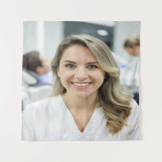 Dentist Photo Customize Personalize Wandkleed (Voorkant)