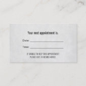 Dentist Plain Chalkboard Dental Appointment Afsprakenkaartje (Achterkant)